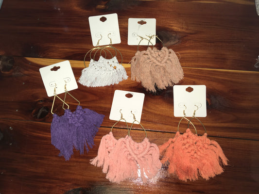 Tied Tassel Shaped Earrings