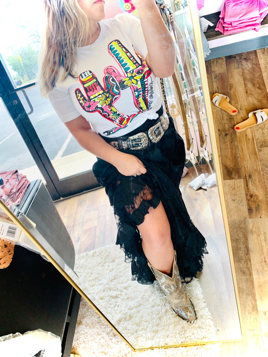 All Laced Up Maxi Skirt