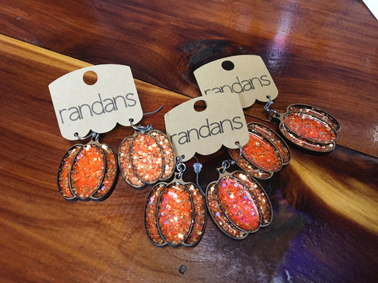 Pumpkin Dangle Earrings