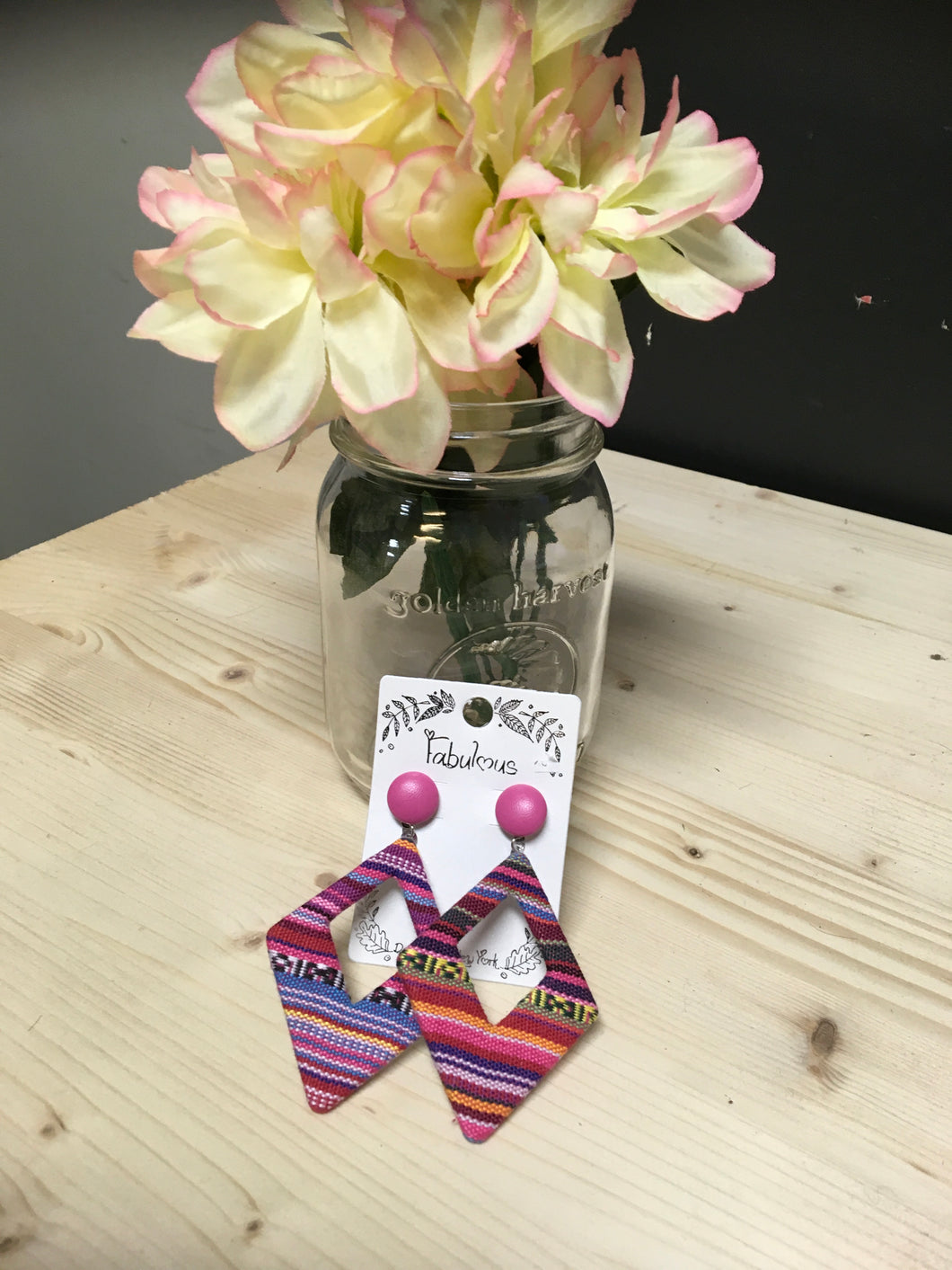 Aztec Rhombus Earrings