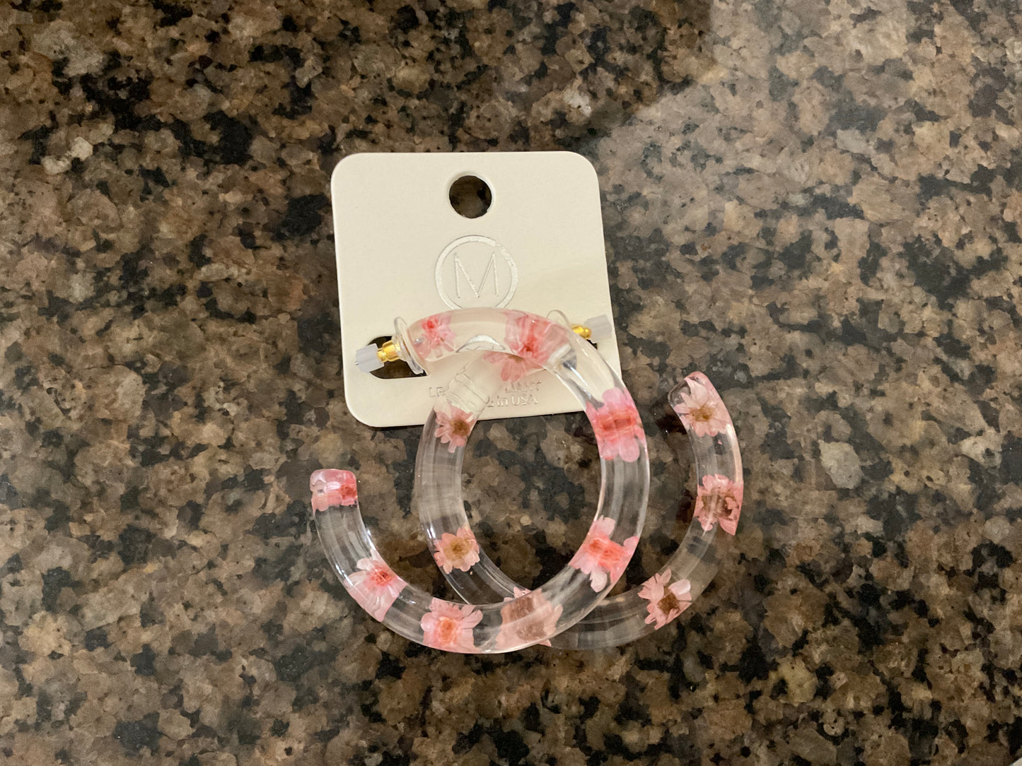 Dried Flower Resin Hoops