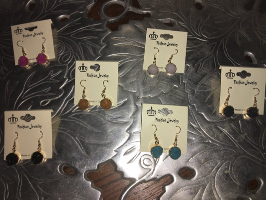 Geode Dangle Earring