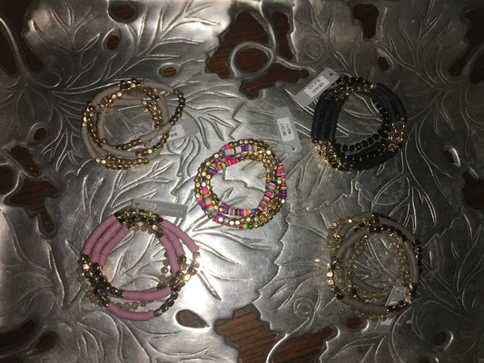 Heishi Stack Bracelet Sets