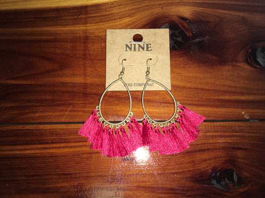 GameDay Teardrop Tassel Earrings