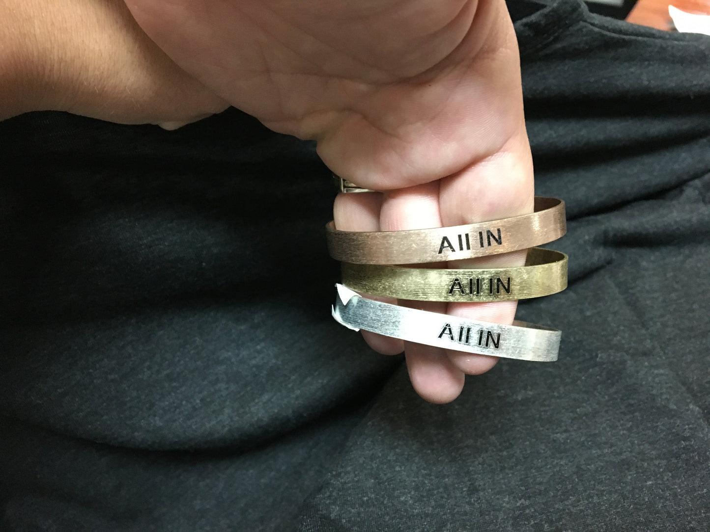 All in  cuff bangle
