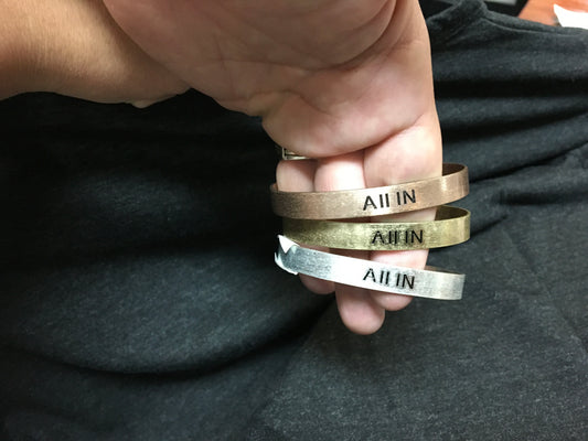 All in  cuff bangle