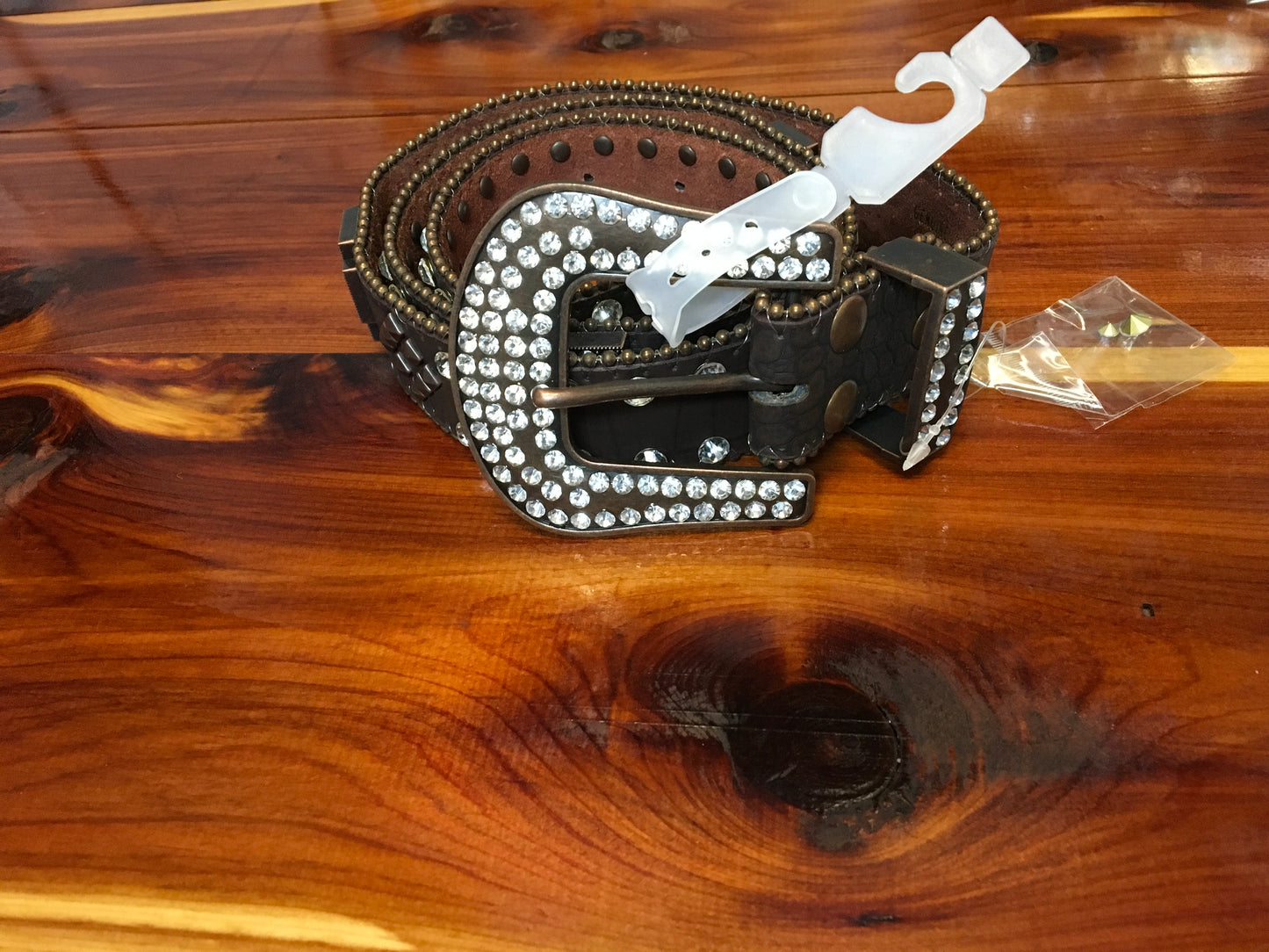 Lauren Leather Horseshoe Belt