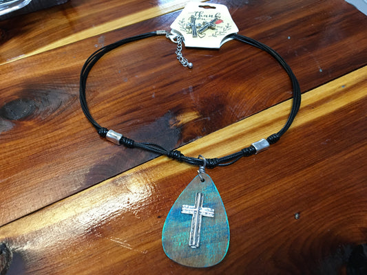 Weathered Cross Necklace