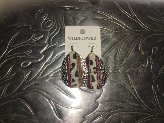 Western Cheetah T-Drop Dangles