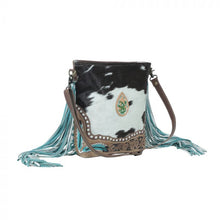 Load image into Gallery viewer, Tooled Cactus Leather &amp; HideOn Myra Bag

