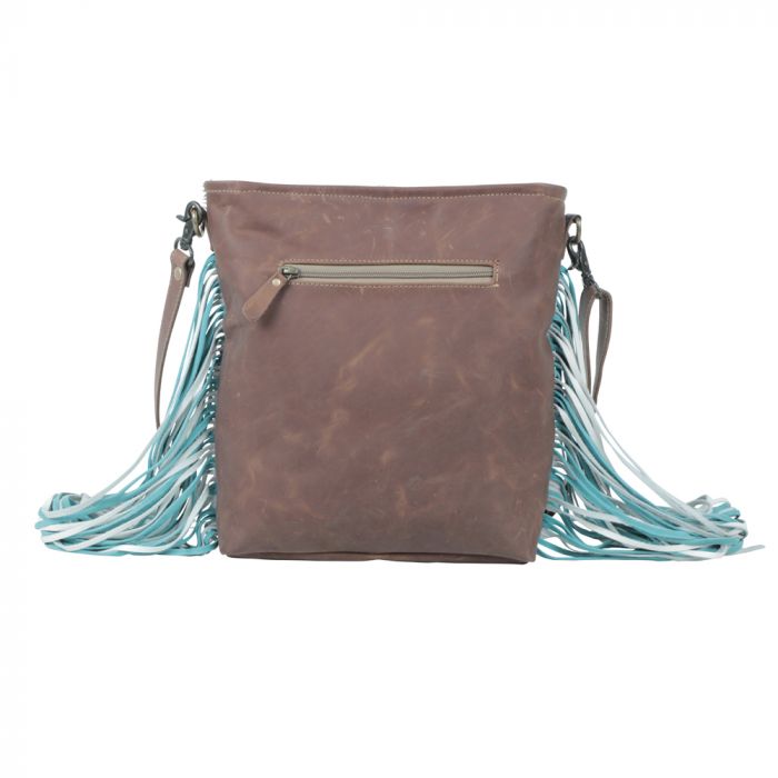 Tooled Cactus Leather & HideOn Myra Bag