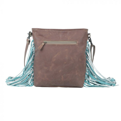 Tooled Cactus Leather & HideOn Myra Bag
